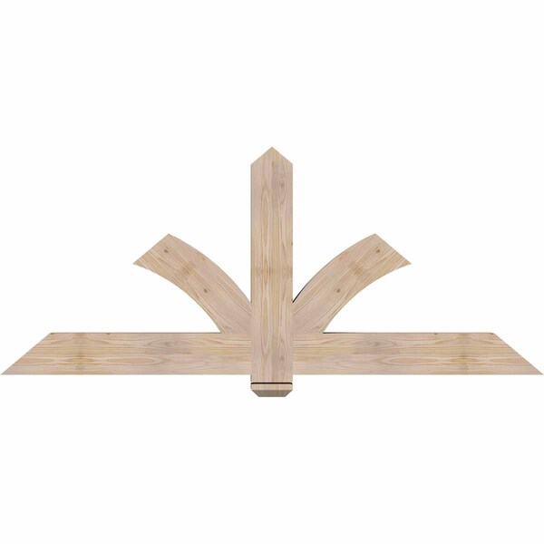 Ekena Millwork Redmond Smooth Timber Gable Bracket, Douglas Fir, 72"W x 30"H x 3 1/2"D x 5 1/2"F, 10/12 Pitch GBW072X30X0406RED00SDF - main